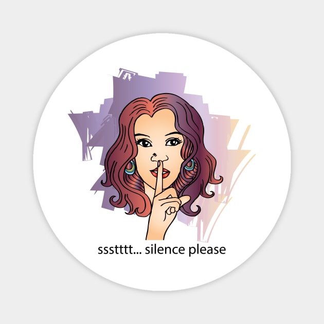 Ssst, silence please! Magnet by Handini _Atmodiwiryo